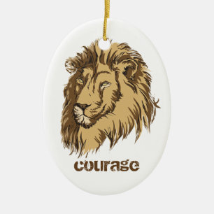 Lion head custom Courage custom ornament