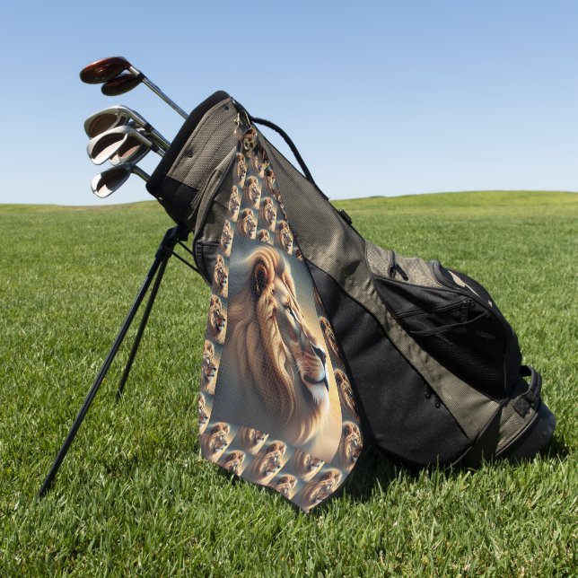 Lion Head Golf Towel