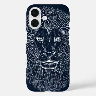 Lion Head Graphics iPhone 16 Case