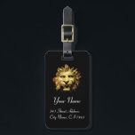 LION HEAD IN BRONZE Figurehead Antique Roman Ship  Luggage Tag<br><div class="desc">Head of Lion(age of Caligula (37-41 d.C.) .Fotography and digital elaboration by Bulgan Lumini (c) Lost wax bronze with burin and chisel touch-up - Palazzo Massimo alle Terme - Rome This bronze decorative piece belonged to the first of the two ships recovered from the bottom of Lake Nemi in 1932....</div>