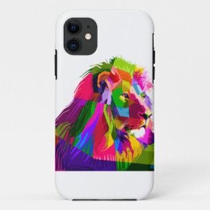 Lion head in geometric pattern Case-Mate iPhone case