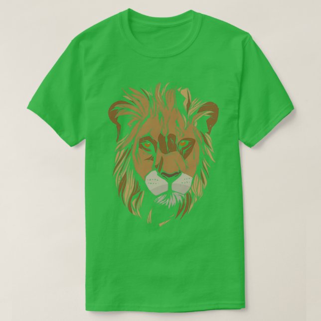 Lion Head Lion Africa T-Shirt (Design Front)