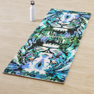 Lion Head - Lion Portrait Drawing - Wildlife Yoga Mat