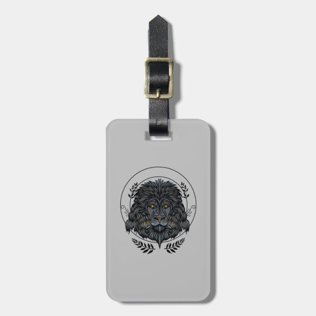 Lion Head  Luggage Tag (Front Vertical)