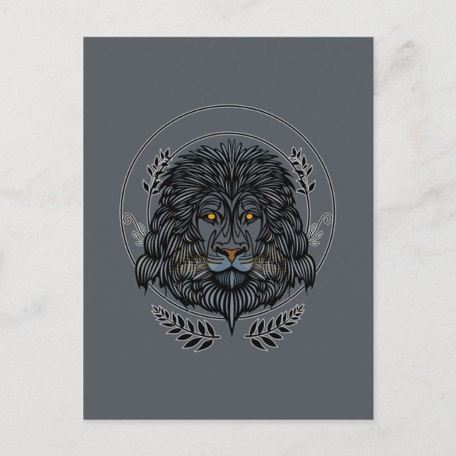 Lion Head Postcard (Front)