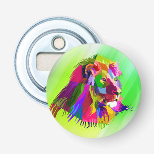 Lion Head Prismatic Pop Art Design-62502 Bottle Opener