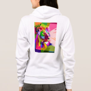 Lion Head Prismatic Pop Art Design-62502 Hoodie
