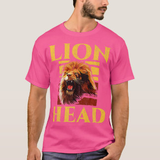 Lion Head Safari Wildlife Animal Zookeeper Premium T-Shirt