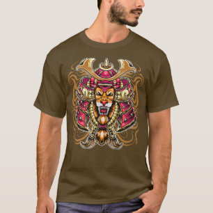 Lion Head Samurai Warrior, Tokyo, Japanese Japan S T-Shirt
