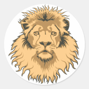 Lion Head Sticker