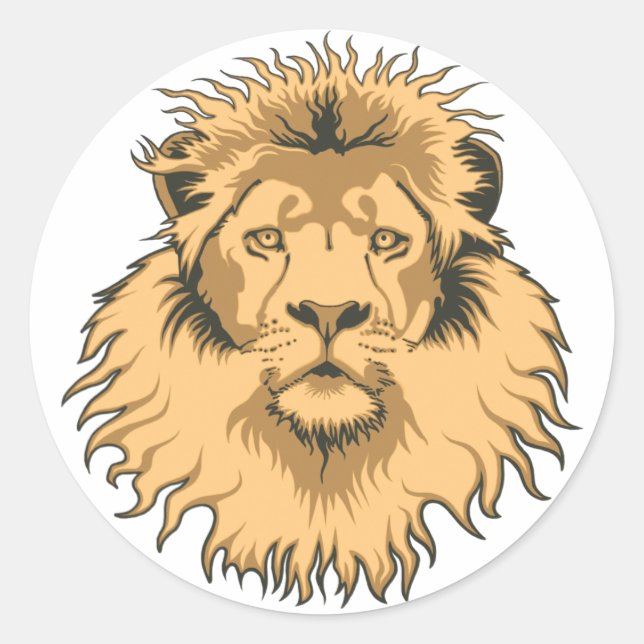 Lion Head Sticker (Front)