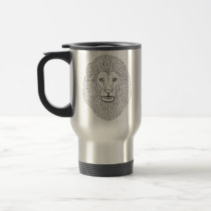 Lion head travel mug