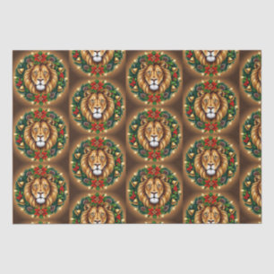 Lion Head with Wreath Tissue Paper