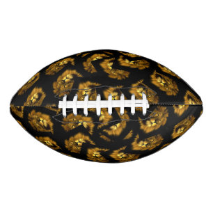 Lion Heads On Black, Football