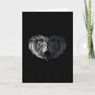Lion heart card