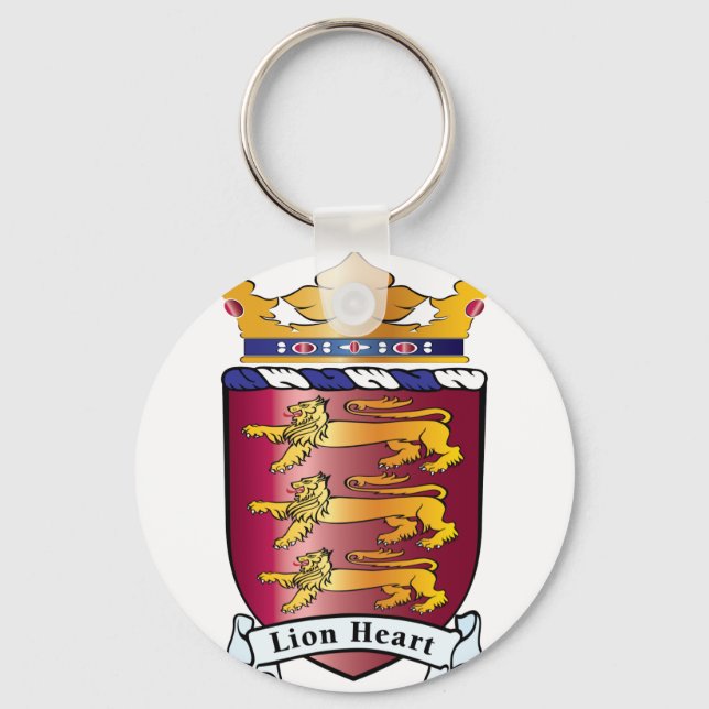 Lion Heart Crest Key Ring (Front)