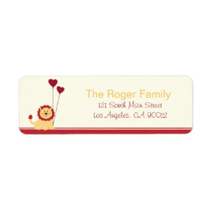 Lion Heart -Valentine's Day Labels