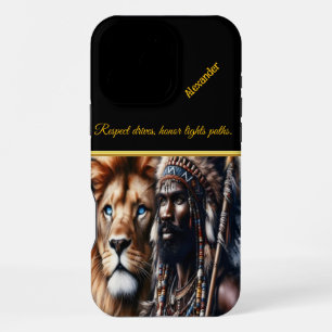 Lion-hearted warrior, iPhone 16 pro max case