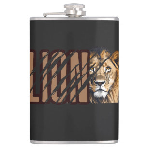 LION HIP FLASK