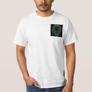 Lion Illustrated Design On Left Side Chest T-Shirt