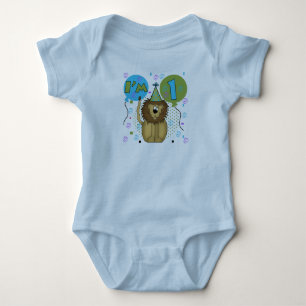 Lion I'm 1 First Birthday Baby Bodysuit