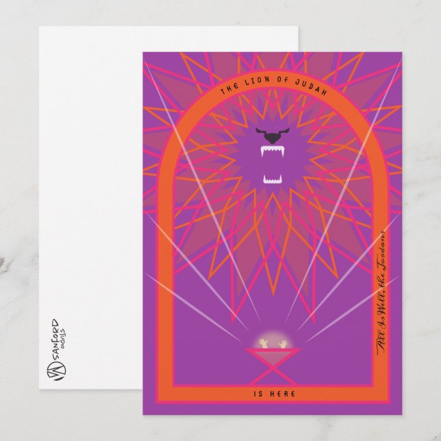 Lion in a Manger Card (Front/Back)