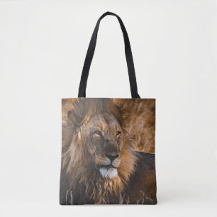 LION IN ETOSHA NATIONAL PARK TOTE BAG