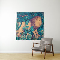 Lion in The Forest, William Morris Tapestry