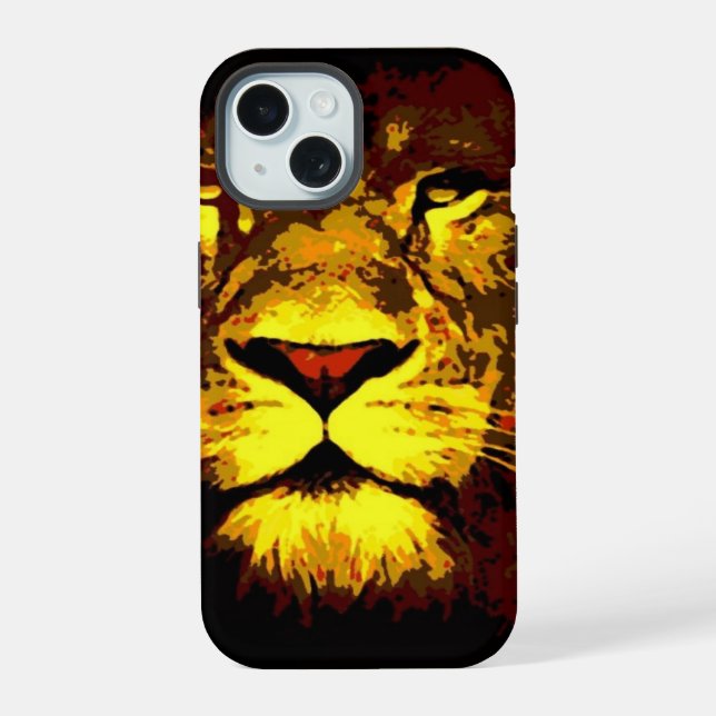 Lion iPhone 15 Case (Back)