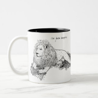 Lion, I've Been Happier, Animal Mug