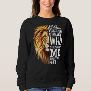 Lion Judah Christian Religious Scripture Graphic B Sweatshirt