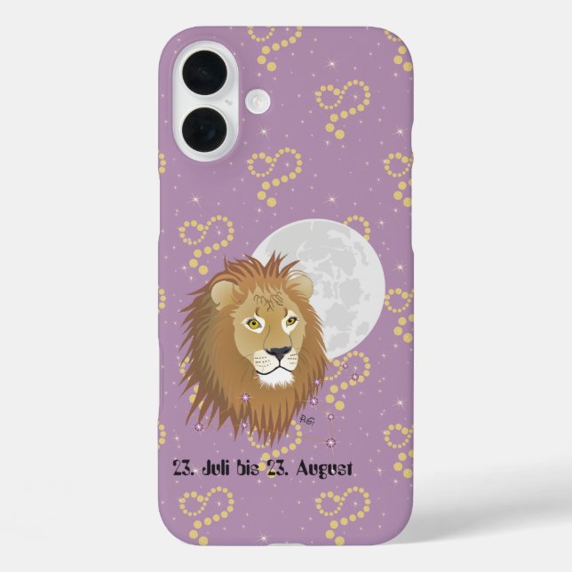 Lion July 23 to August 22 Apple iPhone covers (Back)