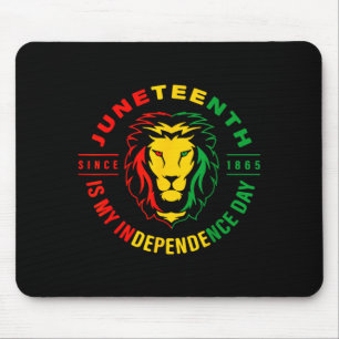Lion juneteenth since 1865 is my independence day mouse pad