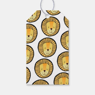 Lion Jungle Animal Pattern Gift Tags