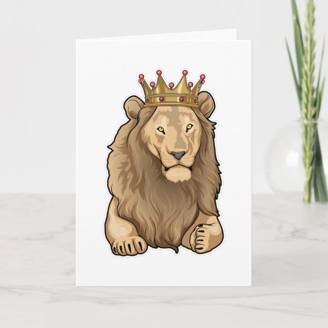 Lion King Crown Card (Front)