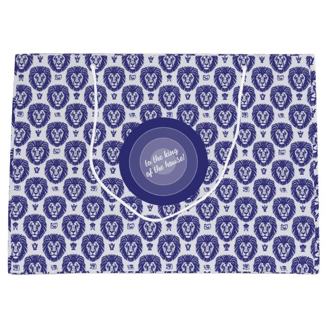 Lion King Father's Large Gift Bag (Front)