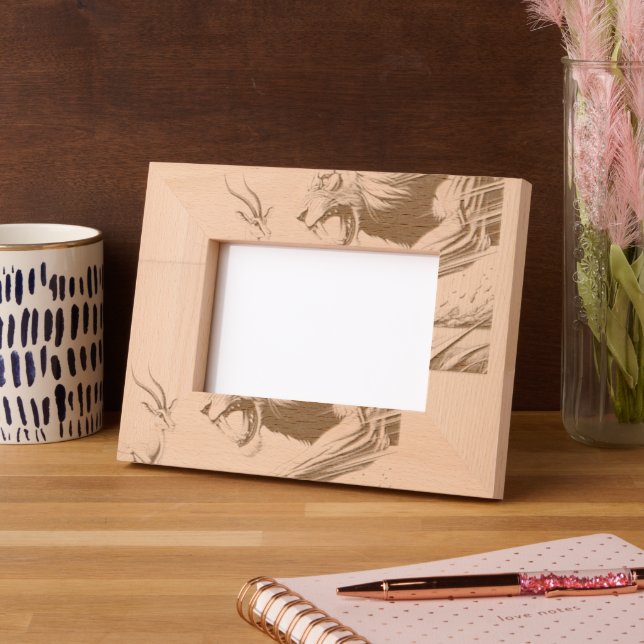 Lion King In Action Etched Frames (Left)