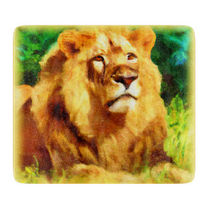Lion King In The Forest. Buy Now Cutting Board