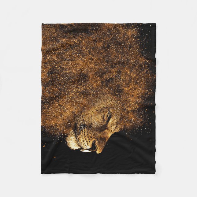 Lion King Lion Fleece Blanket (Front)