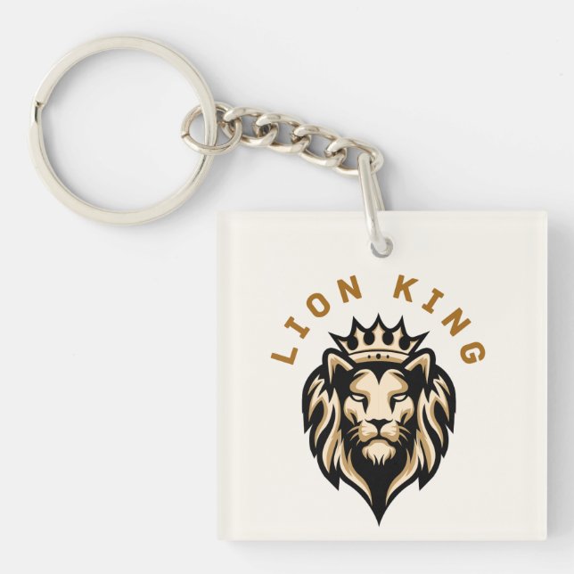 Lion King Metal Keychain  (Front)
