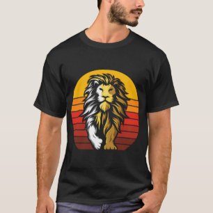 lion king Sunset Warrior – Majestic Half-Tone Li T-Shirt