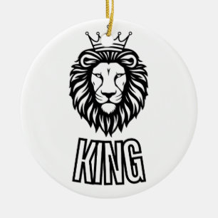 lion king T-shirt Ceramic Tree Decoration