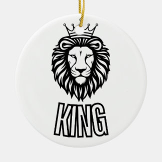 lion king T-shirt Ceramic Tree Decoration