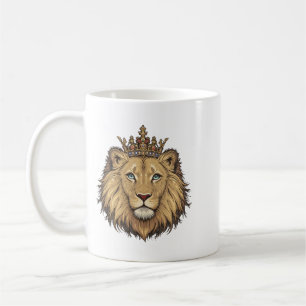 Lion King Vibes with a Crown Coffee Mug