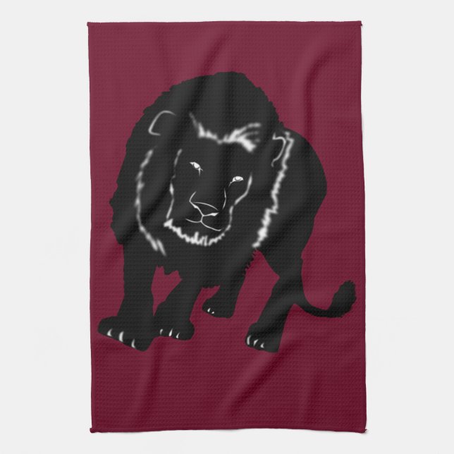 Lion Kitchen Towel Choose Colour (Vertical)