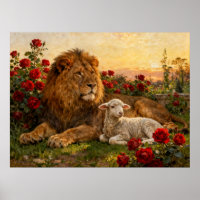 Lion & Lamb in the Roses