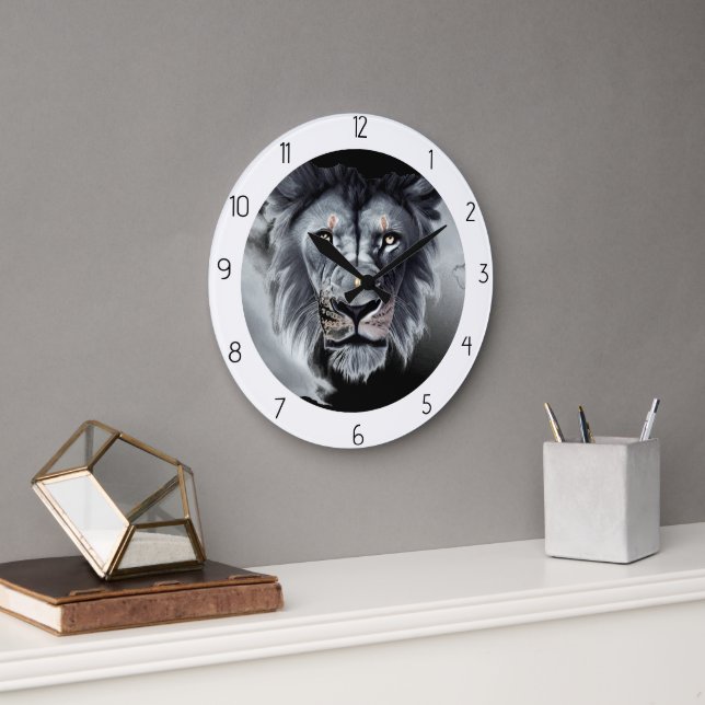 LION  LARGE CLOCK (Office)