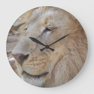 Lion Large Clock