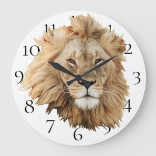 Lion Large Clock