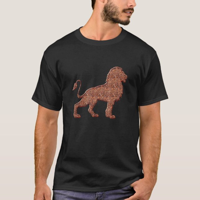 Lion Leo Coffee Beans T-Shirt (Front)